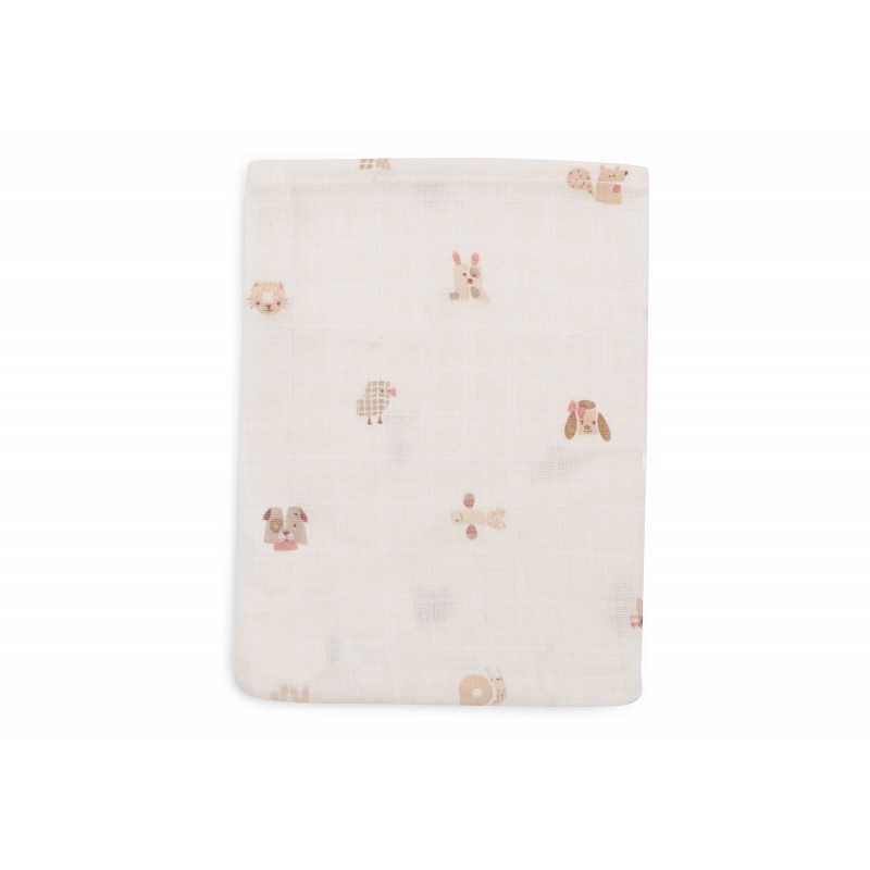 Beebilapid musliin 15x20 cm - 3 tk - Animal Friends