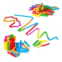 Värvilised sensoorsed hüpiktorud lastele, ühendamiseks, 60 tükki