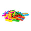 Värvilised sensoorsed hüpiktorud lastele, ühendamiseks, 60 tükki