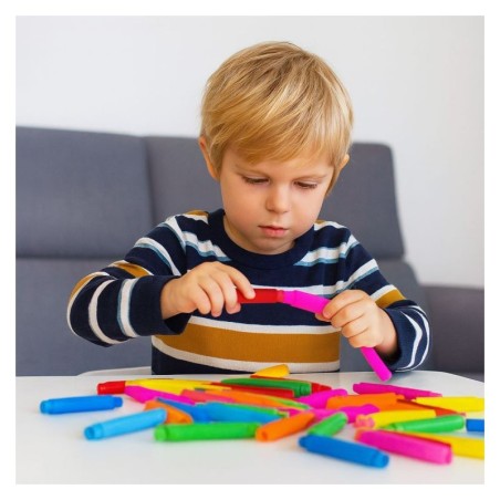 Värvilised sensoorsed hüpiktorud lastele, ühendamiseks, 60 tükki