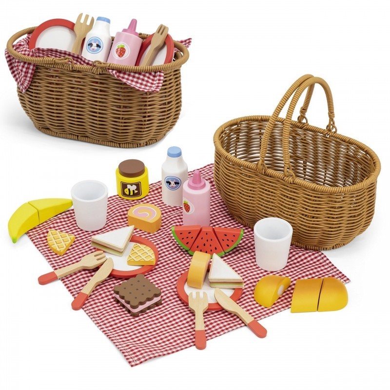 Puidust pikniku komplekt, 30 osaline