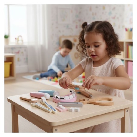 Puidust arstikohver lastele, 34 elementi