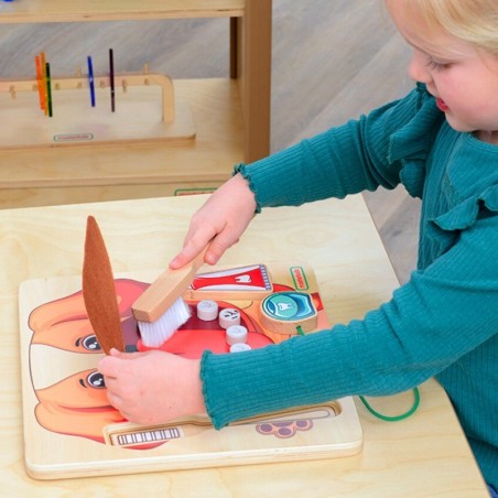 Õpetlik suuhügieeni õppetahvel lastele