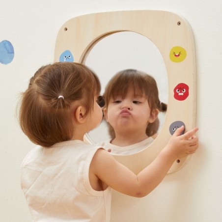 Puidust sensoorne tegelustahvel - peegel ja emotsioonid