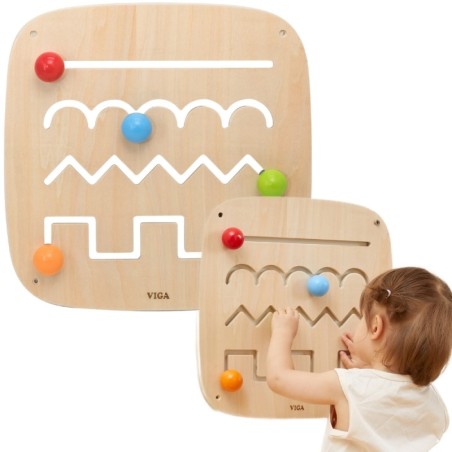 Puidust sensoorne tegelustahvel - mustrid