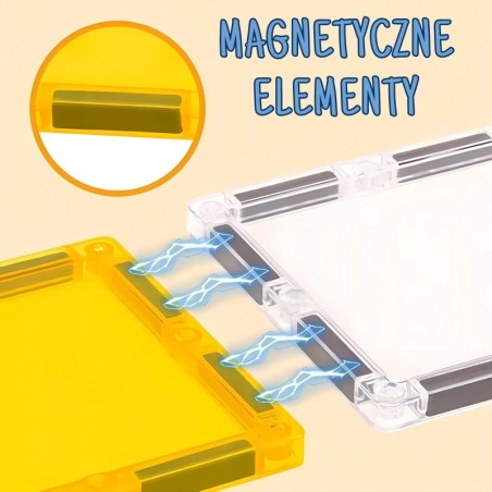 Magnetilised ehitusklotsid 7,5 cm Ehitusplats STEAM 47 osaline