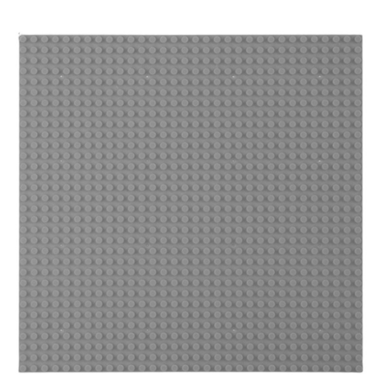 Ehitus alusplaat ehitusklotsidele, hall, 25,5x25,5 cm